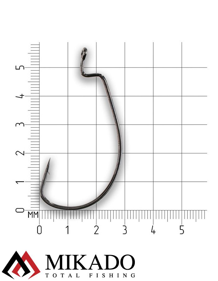 Офсетный крючок Mikado WORM 2 № 5/0   ( 5 шт.)