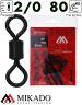 Вертлюжок роликовый Mikado № 2/0 черный, матовый AMA-C2001-2/0 ( 5 шт.)