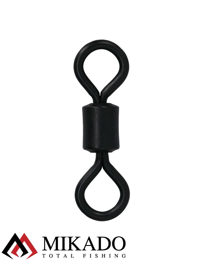 Вертлюжок роликовый Mikado № 2/0 черный, матовый AMA-C2001-2/0 ( 5 шт.)