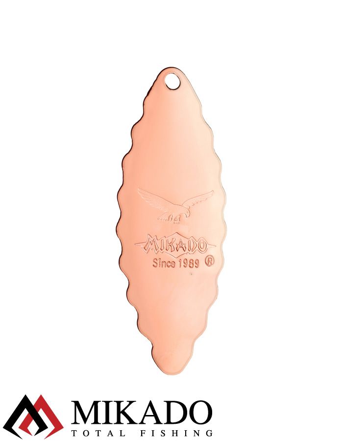 Блесна вращающаяся Mikado ZIGZAG №1, 8.5 г., медь, длина лепестка 40 мм.