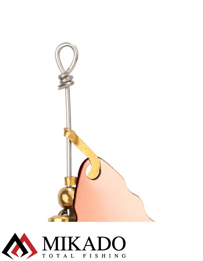 Блесна вращающаяся Mikado ZIGZAG №1, 8.5 г., медь, длина лепестка 40 мм.