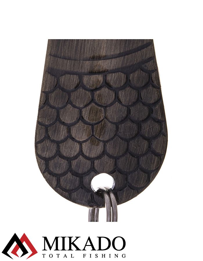 Блесна колеблющаяся Mikado GNOM №1, 12 г., 5 см., состаренное золото