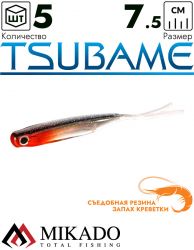Приманка слаг Mikado TSUBAME 7.5 см., 2 г., 501 (5 шт.)