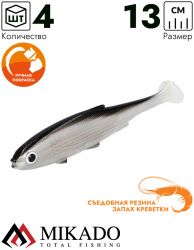 Виброхвост Mikado REAL FISH 13 см., 13.5 г., BLEAK (4 шт.)