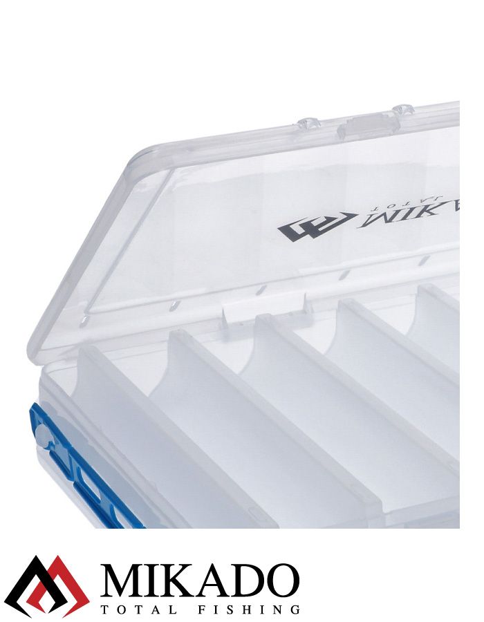 Коробка рыболовная для воблеров Mikado двухсторонняя UACH-H488 (27,6 см. x17,6 см. x 4,9 см.)