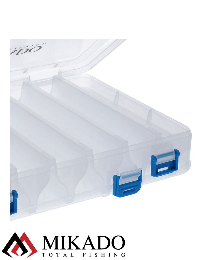 Коробка рыболовная для воблеров Mikado двухсторонняя UACH-H488 (27,6 см. x17,6 см. x 4,9 см.)