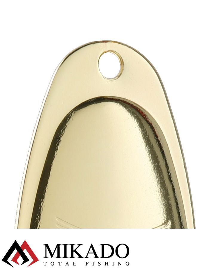 Блесна вращающаяся с кисточкой Mikado BLASTER № 2, 4 г., золото