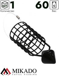Кормушка Mikado круглая с вынесенным грузом 60гр., 25мм.х33мм.
