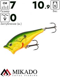 Поппер Mikado SHUTOKU 7 см. / S119 - плавающий