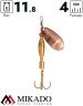 Блесна вращающаяся Mikado DRONE №2, 11.8 г., медь 01, длина лепестка 40 мм.