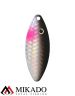 Блесна вращающаяся Mikado STREAM №3, 10 г., серебро 61 HOLO, длина лепестка 52 мм.