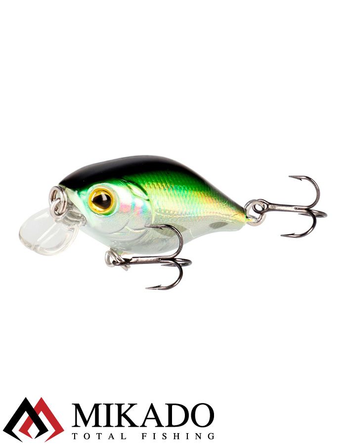 Воблер Mikado BOLD HEAD OLIVE BLEAK - плавающий, 1 м., 4 см., 2,5 г.