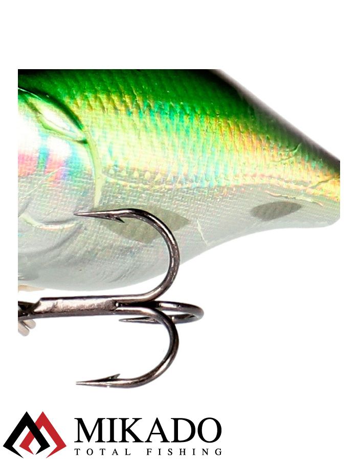 Воблер Mikado BOLD HEAD OLIVE BLEAK - плавающий, 1 м., 4 см., 2,5 г.