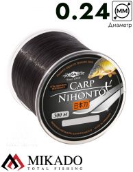 Леска мононить Mikado NIHONTO CARP 0,24 (300 м) - 7.50 кг.