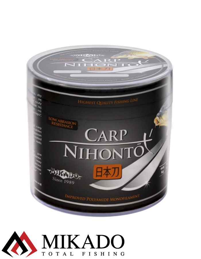Леска мононить Mikado NIHONTO CARP 0,24 (300 м) - 7.50 кг.