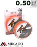 Плетеный шнур Mikado NIHONTO FINE BRAID 0,50 orange (150 м) - 41,80 кг.