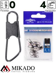 Застежка Mikado Safety snap - BN № 0, тест 4 кг. (10 шт.)