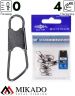 Застежка Mikado Safety snap - BN № 0, тест 4 кг. (10 шт.)