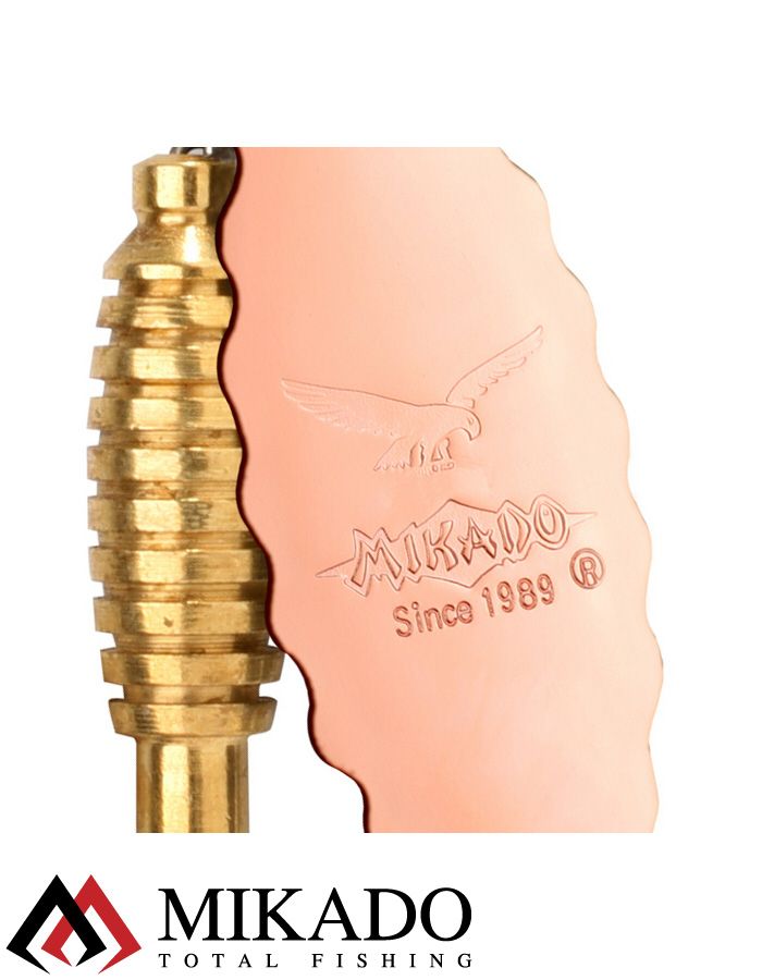 Блесна вращающаяся Mikado ZIGZAG №2, 12 г., медь, длина лепестка 50 мм.