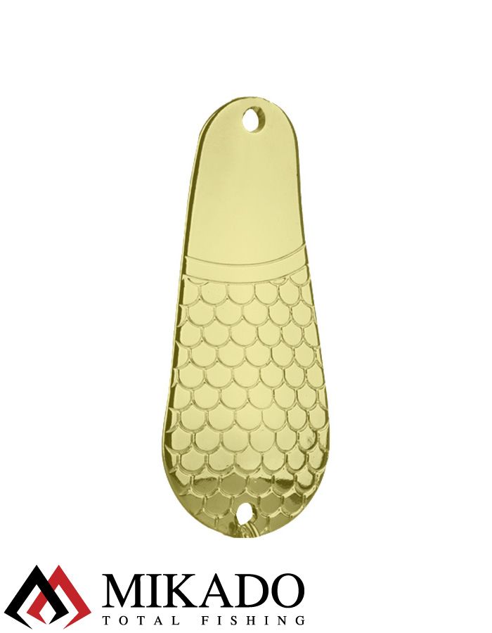 Блесна колеблющаяся Mikado GNOM №2, 20 г., 6.1 см., золото
