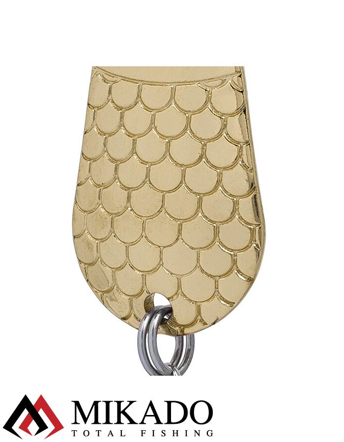 Блесна колеблющаяся Mikado GNOM №2, 20 г., 6.1 см., золото