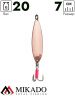 Блесна колеблющаяся Mikado RACER №2, 20 г., 7 см., медь