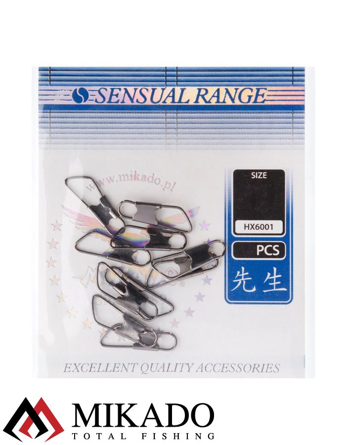 Застежка Mikado Safety snap - BN № 00, тест 2 кг. (10 шт.)