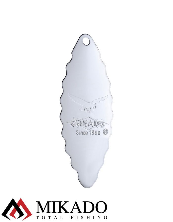 Блесна вращающаяся Mikado ZIGZAG №2, 12 г., серебро, длина лепестка 50 мм.