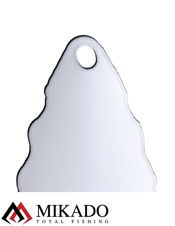 Блесна вращающаяся Mikado ZIGZAG №2, 12 г., серебро, длина лепестка 50 мм.