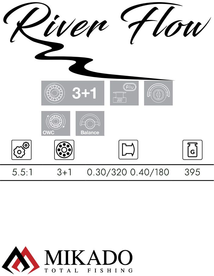 Катушка Mikado RIVER FLOW 5004 FD