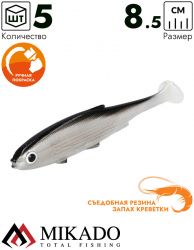 Виброхвост Mikado REAL FISH 8.5 см., 4.7 г., BLEAK (5 шт.)