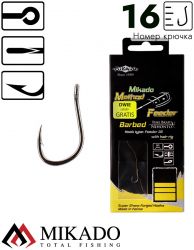 Крючки с поводками Mikado METHOD FEEDER 10 см.крючок № 16 / 0.10 мм.( 8 шт.)