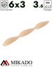 Личинка силиконовая Mikado M-AREA MULTI INSECT 3x36мм., светло-коричневый (6шт.)