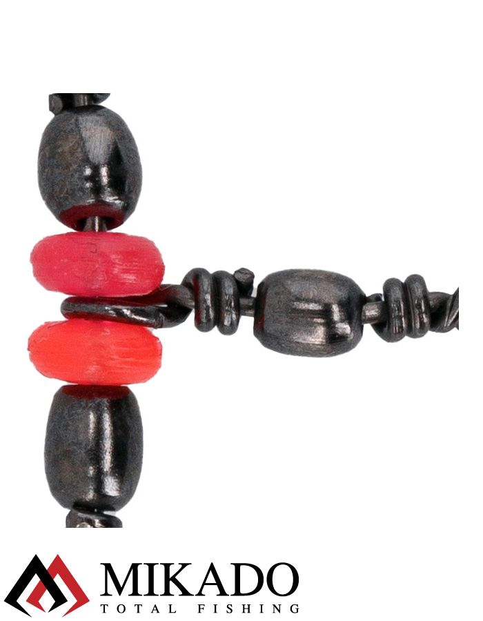 Вертлюжок тройной Mikado Crossline тип С BN 10*12.  тест 16 кг. (5 шт.)