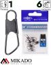 Застежка Mikado Safety snap - BN № 1, тест 6 кг. (10 шт.)