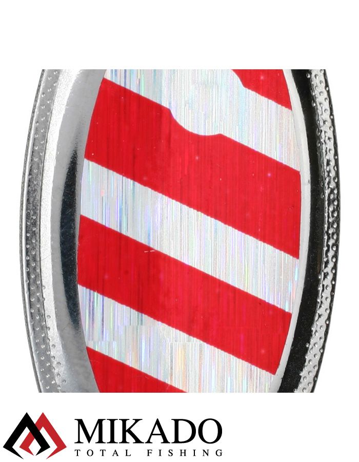 Блесна вращающаяся Mikado FOCUS №4, 8.5 г., серебро 22 HOLO, длина лепестка 41 мм.