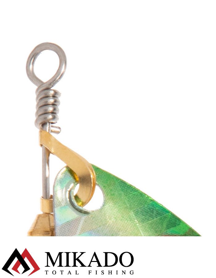 Блесна вращающаяся Mikado STREAM №3, 10 г., серебро 66 HOLO, длина лепестка 52 мм.