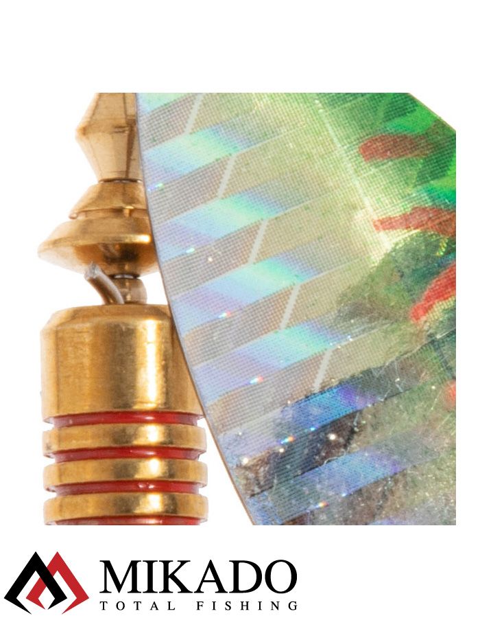 Блесна вращающаяся Mikado STREAM №3, 10 г., серебро 66 HOLO, длина лепестка 52 мм.