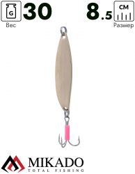 Блесна колеблющаяся Mikado RACER №3, 30 г., 8.5 см., золото