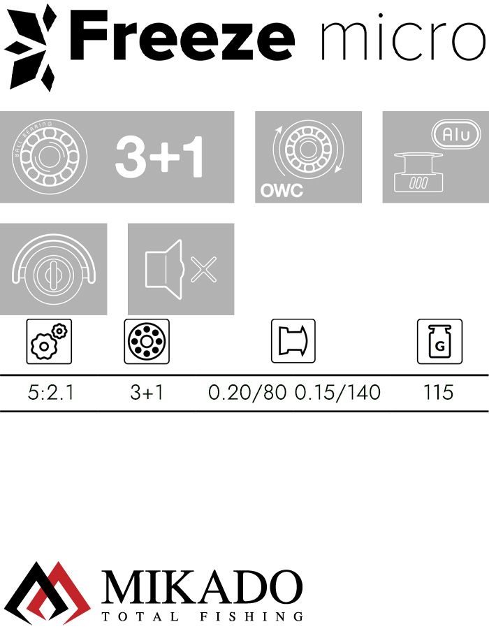 Катушка Mikado FREEZE MICRO 504 FD