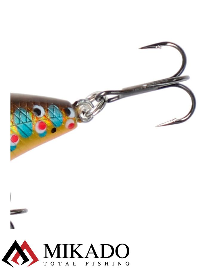 Воблер Mikado CAVALIER BROWN TROUT 4 см., 3,6 г., 2,0 м.- плавающий