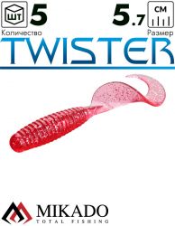Твистер Mikado TWISTER 57 мм., 2.2 г., 05 (5 шт.)