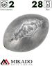 Грузило Mikado оливка 28 г. ( 2 шт.)