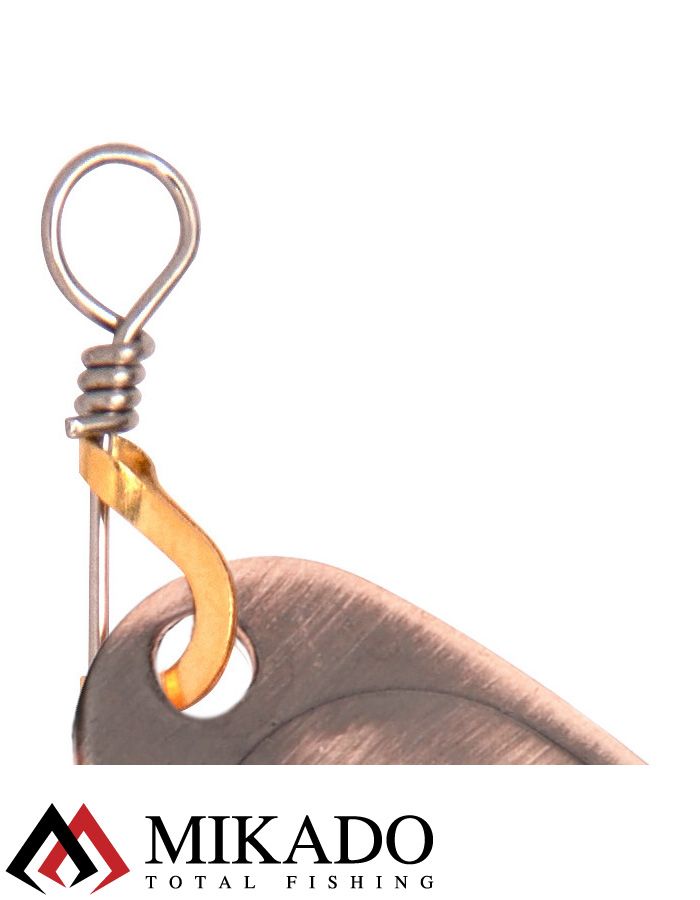 Блесна вращающаяся Mikado BLASTER №1, 3 г., состаренная медь, длина лепестка 21 мм.