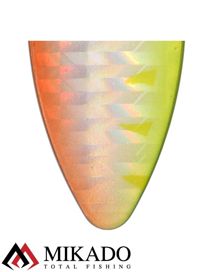 Блесна вращающаяся Mikado STREAM №3, 10 г., серебро 67 HOLO, длина лепестка 52 мм.