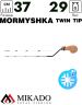 Удочка зимняя Mikado MORMYSHKA TWIN TIP 37 2-сменных хлыстика