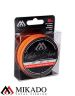 Плетеный шнур Mikado KENDO SHINE 8-x HDPE 0.10 orange (150 м) 8,23 кг.