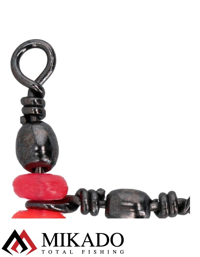 Вертлюжок тройной Mikado Crossline тип С BN 14*16.  тест 12 кг. (5 шт.)