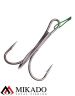 Поводок стальной Mikado X-Plode с вертлюжком и крючком 15/20/25 см., 10 кг., ZG11-013-30