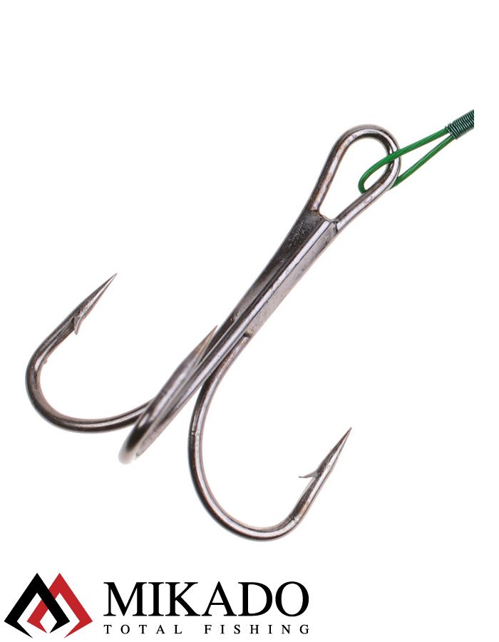 Поводок стальной Mikado X-Plode с вертлюжком и крючком 15/20/25 см., 10 кг., ZG11-013-30